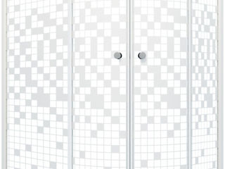 Cabină de duș 120x80 cu uși din sticlă foto 3