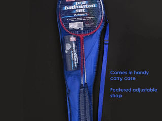 Set badminton ,,Pro badminton" nou/Комплект из двух ракеток чехла. foto 3