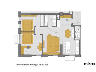 Apartament cu 3 camere, 74 m², Râșcani, Chișinău foto 5