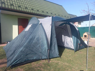 2-слойная 4-местная палатка, На 2 отделения привезенная из Германии в очень хорошем состоянии foto 2