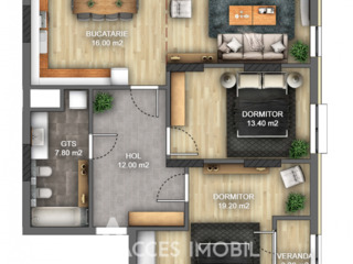 Apartament cu 3 camere, 85 m², Centru, Orhei foto 14