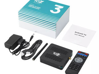 Приставка (tv box)tox3 amlogic s905x4 4gb/32gb