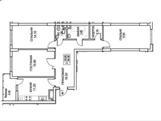 Apartament cu 3 camere, 85 m², Buiucani, Chișinău foto 9