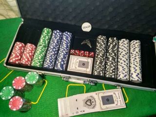 Set de poker покерный набор на 500 фишек в кейсе foto 2