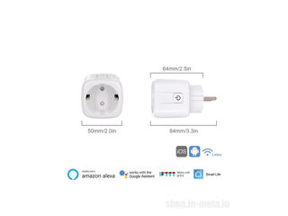 ID-219 - WiFi Smart Socket Plug Adapter - WiFi Умная розетка foto 3