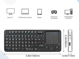 Мини-клавиатура Rii K06 Bluetooth foto 4