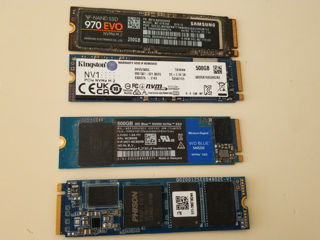 ssd m.2  1 tb - 1100 lei . 500- gb 950 lei. hdd 2 tb 850 lei . 1 tb - 550 lei