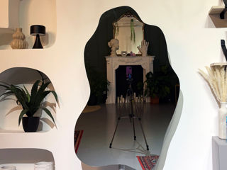 Эксклюзивное зеркало "Груша" с цветной подсветкой от TehnoLabMD (120см х 82см)