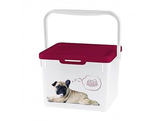 Container Pentru Hrana Lucky Pet 5.3L, Ciini, Bordo