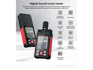 MAYILON HT602A Sound Level Meters. Sonometru. foto 8