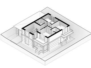 Casă de locuit individuală cu 2 niveluri / proiecte / renovare / arhitect / 3D foto 6