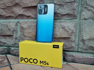 Абсолютно Новый Xiaomi Poco M5s  8/256 гб  цвет Синий + Новый Чехол-книжка foto 3