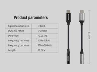 Adapter NILLKIN type-c to 3.5mm jack. foto 6