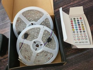 Banda RGB LED 10/15m cu equalizer, aplicatie si telecomanda foto 2