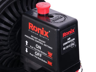 Компрессор безмасленый .25L 100l/min 8bar 1.38kW RONIX RC-2512 foto 6