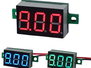 Вольтметр-12-24v.(4.5v-30v)Измеритель-цифровой =LED-индикатор. foto 2