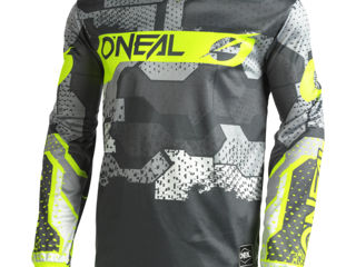 O'NEAL Element Camo Jersey Gri/Galben Neon premium - accesibil