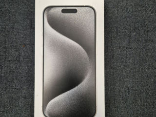 iPhone 15 pro 128gb white titanium sigilat