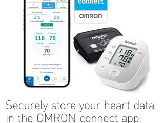 Monitor de tensiune arterială OMRON X2 Smart+ validat clinic  Aparat BP pentru uz casnic foto 2
