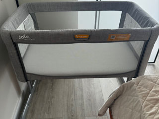 Кровать co-sleeper 2 в 1 Joie Roomie Glide Almond