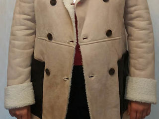 Новое, женское весеннее пальто (дублёнка), (лёгкое, не зимнее), цвет светло - бежевый, l 48-50-52 foto 1
