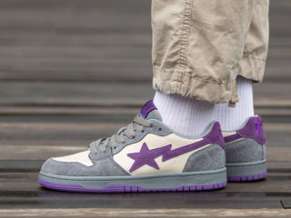 A Bathing Ape Bape Sk8 Sta Grey/Purple foto 8