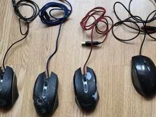 se vinde 4 mouse Asus,marvo,gembird,optical Gaming Mouse.