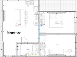 Apartament cu 2 camere, 68 m², Buiucani, Chișinău foto 10