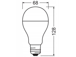 Lampă LED de la compania germană OSRAM LED VALUE CLASSIC A 150 19 W/4000 K E27     O lampă rezistent foto 2