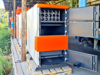 95 kw - 120 kw -150 kw - 200kw Cazan pe combustibil solid de capacitate mare! 500 m - 2000 m