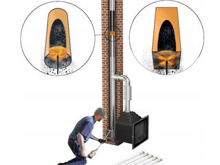 Tрубочист - Чистка всех дымоходов газо - твердатоплевных котлов , печей, каминов ,топки сауны . бани foto 10