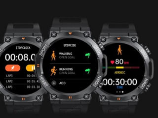 Ceas

inteligent medieval , Bluetooth, 1,39", monitorizare sport și sănătate, IP67 foto 3