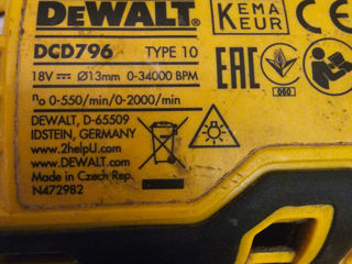 Dewalt DCD796 Putin folosit foto 1