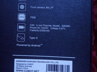 Cubot Note-50=16/256 ГБ-NFC-Андроид-Экран=90гц=безрамочный-FHD+камера 50MP. foto 7