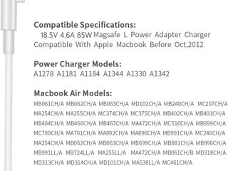 Блок питания macbook 85w фото 1