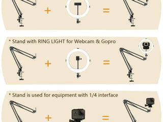 Подставка для веб-камеры SIGSIT с кольцевой подсветкой и зажимом для телефона foto 6