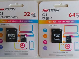 Micro SD Hikvision 32, 64 Gb. 100, 150 lei foto 1
