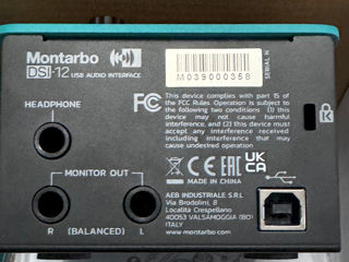 Interfața Audio Montarbo USB DSI-12 foto 3