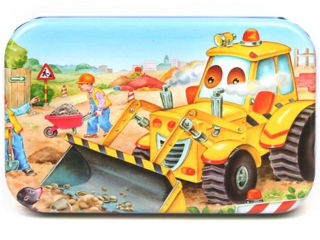 Set puzzle lemn educativ 60 piese(cutie metal)/ деревянные головоломки, игрушки для детей foto 2