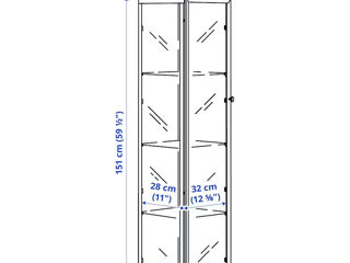 Vitrină de calitate înaltă IKEA /Livrare în toată Moldova/ Credit 0% foto 6