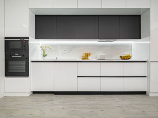 Bucătărie liniară în stil modern, Rimobel, MDF vopsit lucios, culoare Alb foto 1