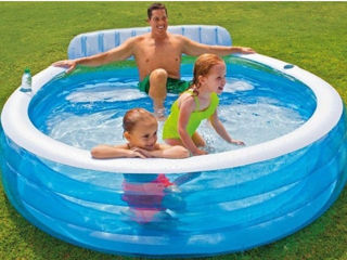 Bazine pentru copii Intex pentru familie 229х218х79 cm, 590 L - Ideală pentru vară!
