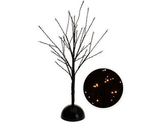 Copac Decorativ "Globuri" 40Cm, 32Microled, Alb-Cald, Pe Baterii