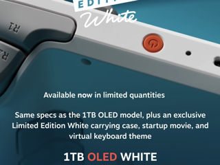 Valve Steam Deck WHITE Oled 1TB - Limited. Белая консоль стим дек запечатанная эксклюзив ! foto 6