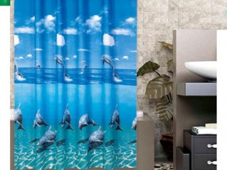 Perdea pentru baie 180*200 смTropik Dolphin Family BS8852 livrarea gratis