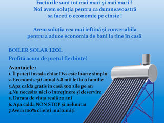 Boiler solar 200L (apa calda grstis) foto 8