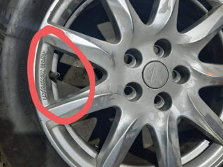 Vind discuri tot cu cauciucuri R 17. 5  114.3 Toyota original  starea ideala foto 2