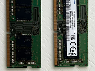 Продам 2 плашки по 8 GB DDR4 (3200 MHZ) Samsung за 450 лей