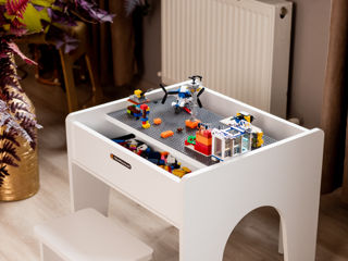 Masa pentru Lego. Лего стол. Blocuri pentru constructie foto 3
