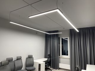 Corpuri de iluminat led liniare în Chișinău, panlight, corp Iluminat LED office, iluminat cu led-uri foto 14